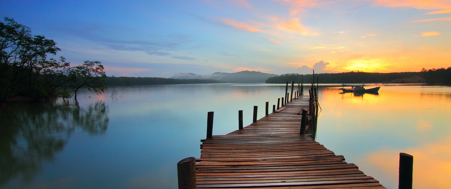 Muelle atardecer